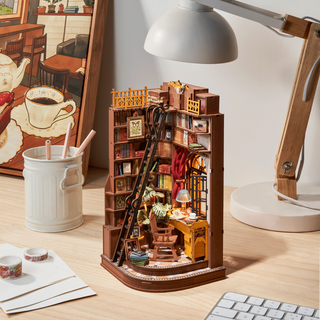 Silent Corner Study Book Nook 196 brikker 3D-puslespil