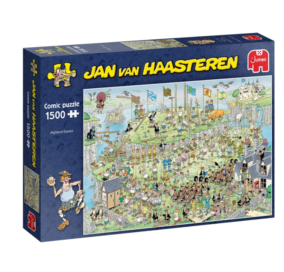 Jan van Haasteren 1500 brikker puslespil Highland Games