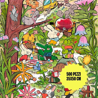 Spring Snack - 500 brikker puslespil fra Sto Puzzle