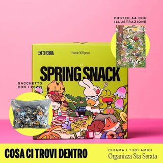 Spring Snack - 500 brikker puslespil fra Sto Puzzle