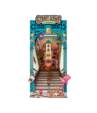Street Scene Book Nook 196 brikker 3D-puslespil