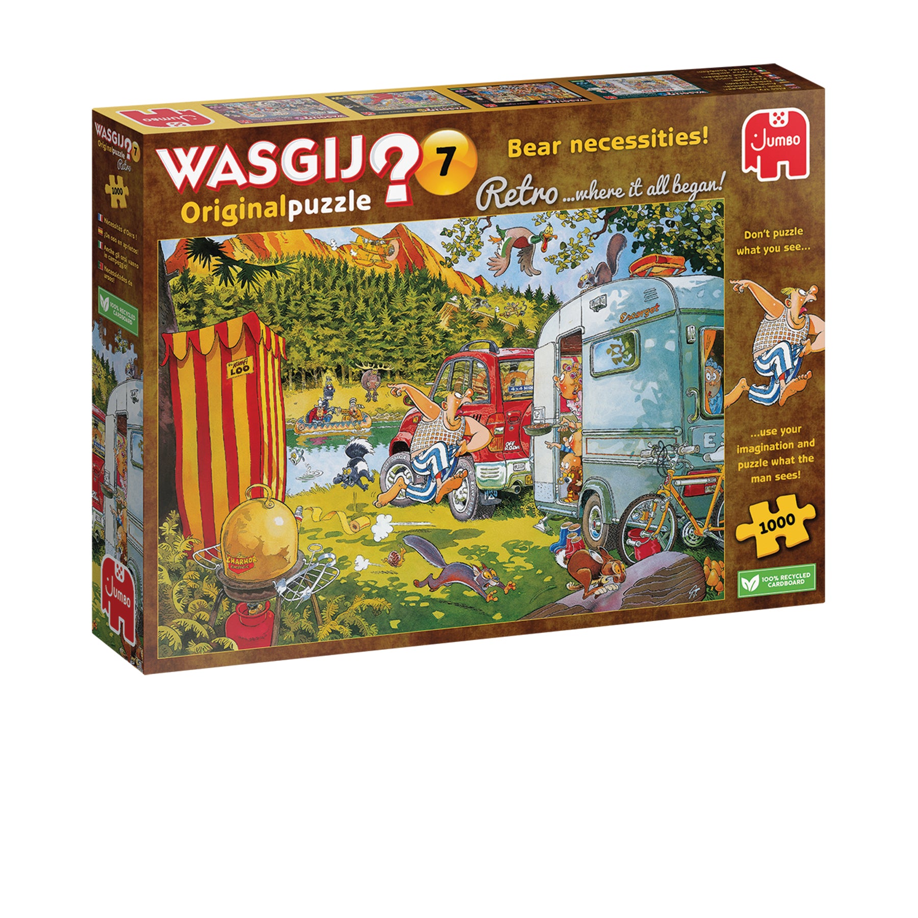 Wasgij Retro Original 7, 1000 brikker puslespil The Bear Necessities