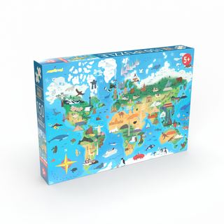 World Map 150 XL brikker børnepuslespil +5 år fra Penny Puzzle