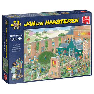 Jan van Haasteren 1000 brikker puslespil The Art Market
