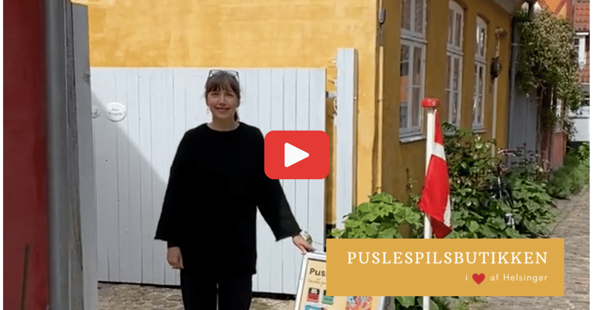 Indlæs video: Se videoen om Puslespilsbutikken i  Helsingør