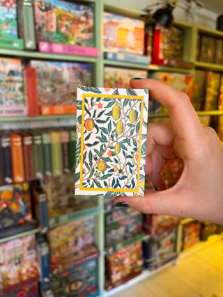 4 x William Morris minipuslespil med 99 brikker fra Penny Puzzle