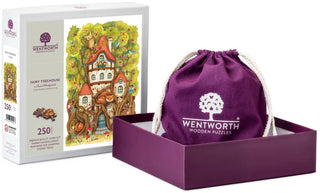 Fairy Treehouse puslespil i træ med 250 brikker fra Wentworth Puzzles