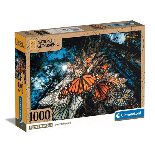 Clementoni 1000 brikker puslespil - Impossible Butterflies