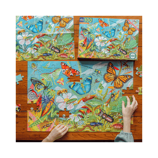 100 XL brikker børnepuslespil - Love of Bugs +5 år fra eeBoo