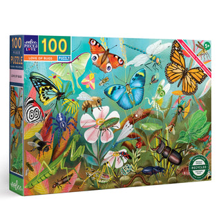 100 XL brikker børnepuslespil - Love of Bugs +5 år fra eeBoo