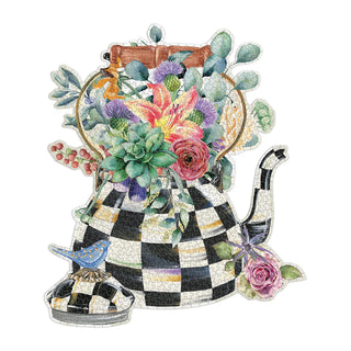 Galison 750 brikker puslespil - Teapot and Flowers