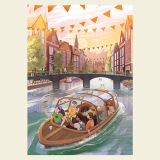 Amsterdam - 1000 brikker puslespil fra Sto Puzzle