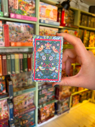4 x William Morris minipuslespil med 99 brikker fra Penny Puzzle