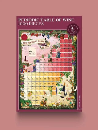 Verdens Vine puslespil Periodisk Tabel 1000 brikker Water & Wines