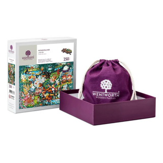 Wonderland puslespil i træ med 250 brikker fra Wentworth Puzzles