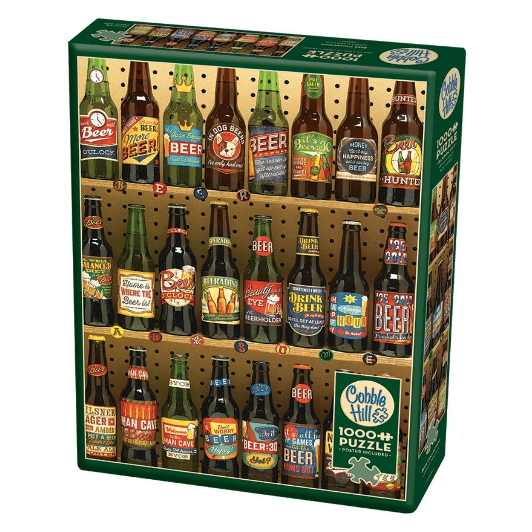 Køb Cobble Hill 1000 brikker puslespil - Beer Collection fra Cobble Hill hos boxquiz.dk