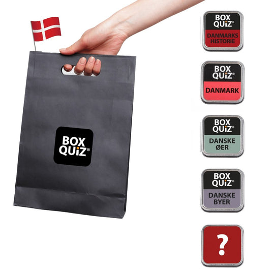 Danmark gavesæt med quizspil fra Box Quiz