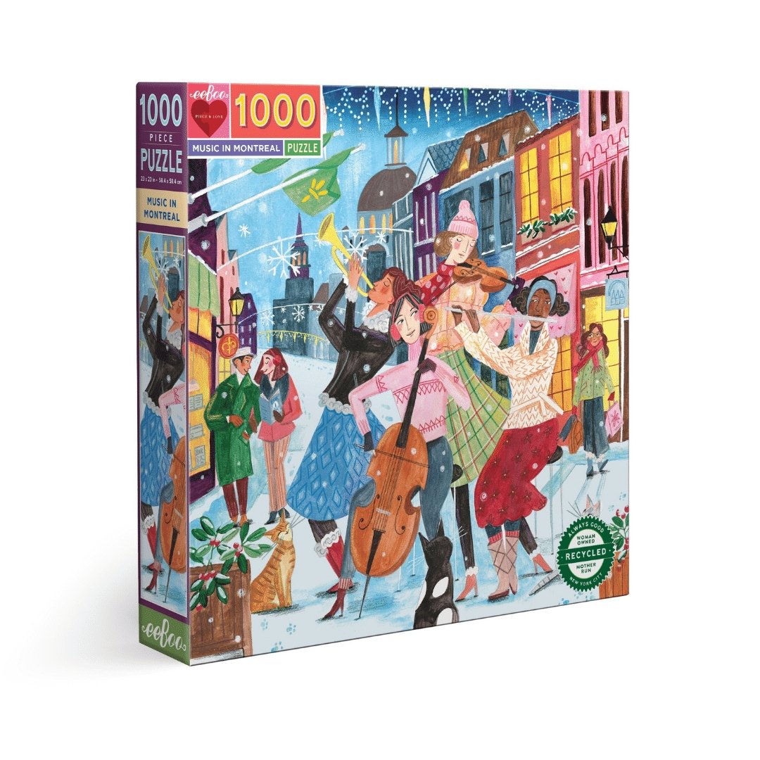 Køb Eeboo 1000 brikker puslespil - Musik i Montreal fra eeBoo hos boxquiz.dk