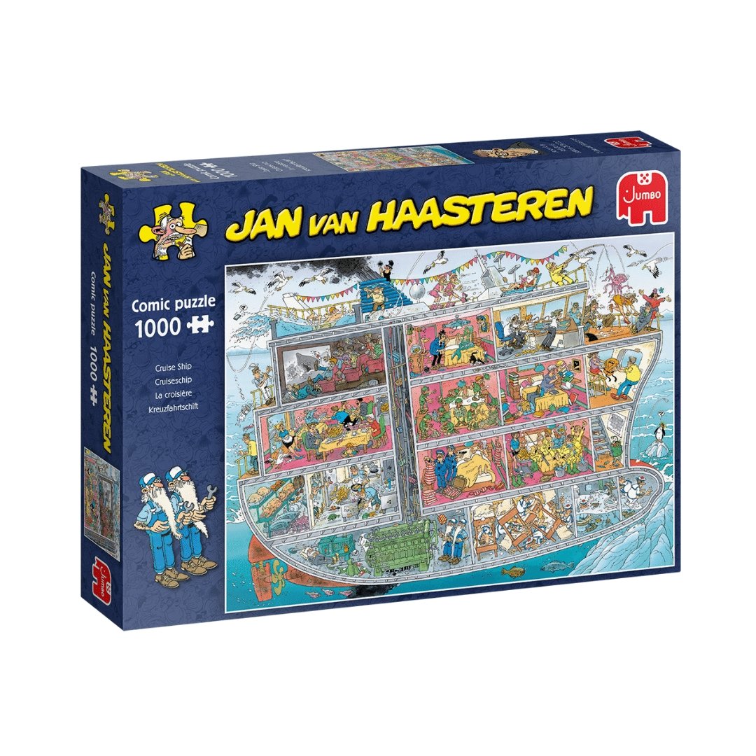 Jan van Haasteren 1000 brikker puslespil Cruise Ship